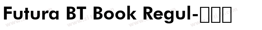Futura BT Book Regul字体转换